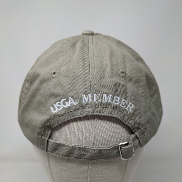 US Open 2013 Merion Slideback Hat Tan One Size Embroidered USGA Member - Picture 5 of 7